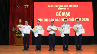 14 cán bộ cảnh sát biển tham gia Hội thi báo cáo viên giỏi 2026