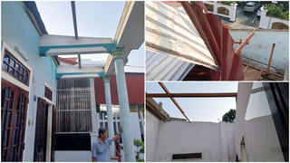 Quảng Trị: Lốc xoáy khiến nhiều công trình hư hỏng