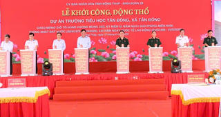 Đồng Tháp khởi công Trường tiểu học Tân Đông trị giá 49 tỉ đồng