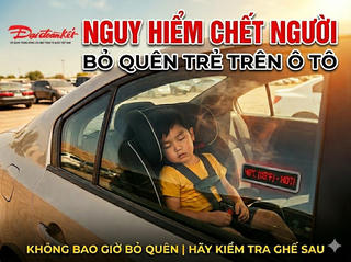 Tuyệt đối không để trẻ trên ô tô một mình