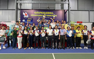 Giải pickleball lan tỏa tinh thần kết nối giữa những người làm báo