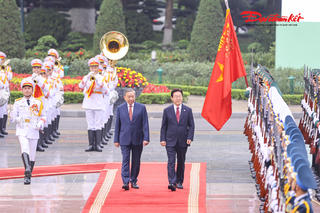 [Ảnh] Tổng Bí thư, Chủ tịch nước Tô Lâm chủ trì Lễ đón chính thức Tổng thống Hàn Quốc