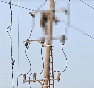Nghệ An: Phát hiện thi thể nam thanh niên mắc kẹt trên cột điện 35kV