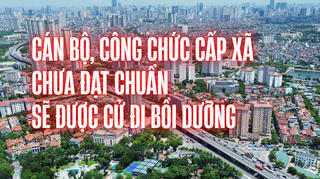 Infographic: 100% cán bộ, công chức cấp xã chưa đạt chuẩn chuyên môn sẽ được cử đi bồi dưỡng