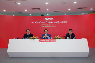 Đại hội đồng cổ đông MSB: Chốt phát hành cổ phiếu tỷ lệ 20% từ nguồn vốn chủ sở hữu 