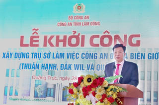 Lâm Đồng: Khởi công xây dựng trụ sở Công an 3 xã biên giới
