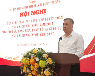 UBTƯ MTTQ Việt Nam: Tập huấn, nâng cao năng lực chuyên môn cho đội ngũ cán bộ làm công tác quản lý tài chính