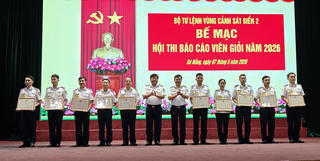 Đà Nẵng:  Bộ Tư lệnh Vùng Cảnh sát biển 2 bế mạc hội thi báo cáo viên giỏi năm 2026