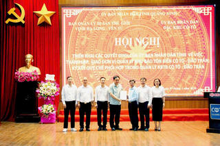Quảng Ninh: Ký kết quy chế phối hợp quản lý Khu bảo tồn biển Cô Tô - Đảo Trần