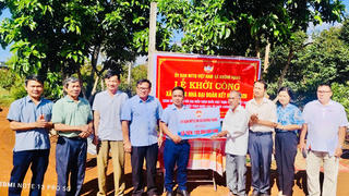 Đắk Lắk: Mặt trận xã Krông Năng khởi công xây dựng Nhà Đại đoàn kết cho hộ nghèo 