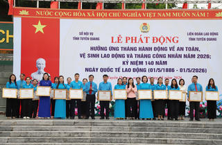 Tuyên Quang phát động Tháng Công nhân 2026