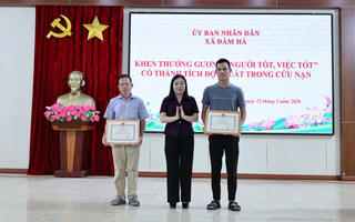 Quảng Ninh: Khen thưởng 2 người cứu cháu bé 10 tuổi đuối nước