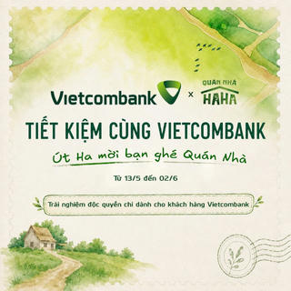 Cơ hội trải nghiệm không gian ghi hình Quán Nhà Haha ngoài đời thực cùng Vietcombank