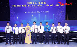 Nghệ An: Biểu dương công nhân tiêu biểu làm theo lời Bác
