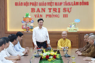 Lâm Đồng: Chúc mừng Đại lễ Phật đản Ban Trị sự Giáo hội Phật giáo Việt Nam tỉnh, Khu vực III     