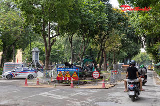 Hà Nội phân luồng nhiều tuyến phố trung tâm phục vụ thi công chống ngập