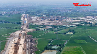 Hà Nội: Đại lộ rộng 120m dần thành hình, kết nối sân vận động 135.000 chỗ lớn nhất thế giới