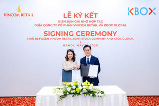 Vincom Retail tiếp tục chiến lược "đón sóng" thương hiệu quốc tế với cú bắt tay cùng K-Box Global
