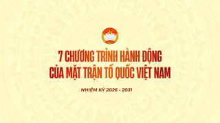 [Infographic] 7 chương trình hành động của Mặt trận Tổ quốc Việt Nam nhiệm kỳ 2026 - 2031