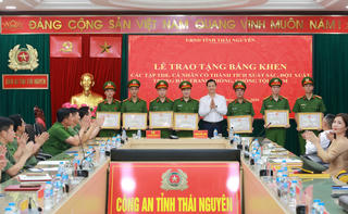 Thái Nguyên biểu dương lực lượng nhanh chóng truy bắt nghi phạm cướp tài sản