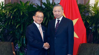Tổng Bí thư, Chủ tịch nước Tô Lâm hội kiến Chủ tịch Quốc hội Singapore
