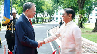 Lễ đón trọng thể Tổng Bí thư, Chủ tịch nước Tô Lâm thăm cấp Nhà nước tới Philippines