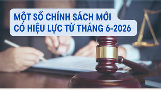 [Infographic] Một số chính sách mới có hiệu lực từ tháng 6 năm 2026