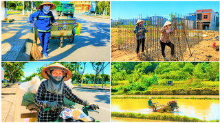 Đà Nẵng: Người lao động mưu sinh giữa trời nắng nóng
