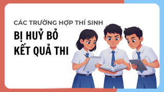 [Infographic] Các lỗi vi phạm khiến thí sinh bị hủy kết quả thi tốt nghiệp THPT