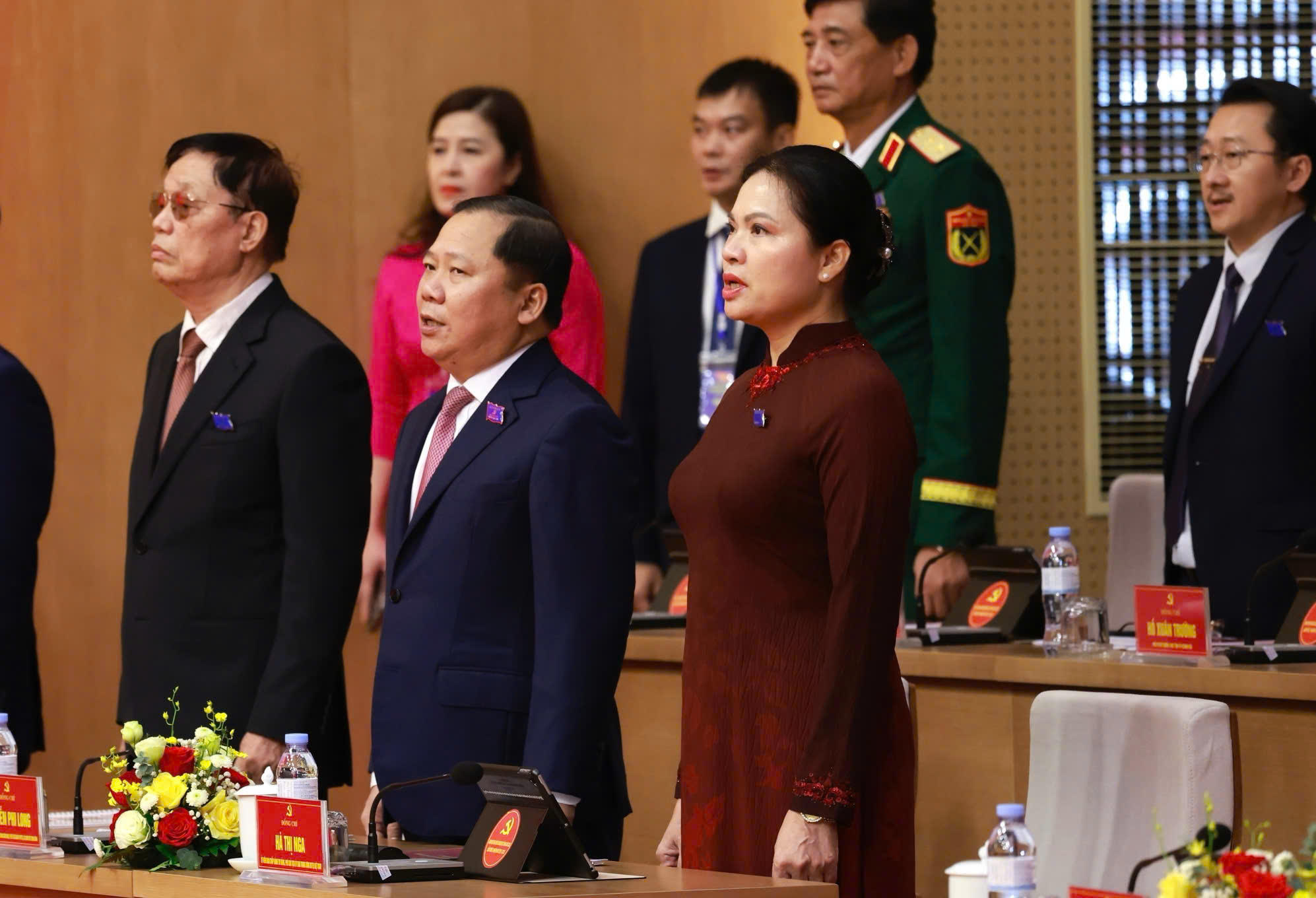 Ủy viên Trung ương Đảng, Phó Chủ tịch Ủy ban Trung ương MTTQ Việt Nam Hà Thị Nga dự Đại hội. Ảnh: Ngô Hùng.