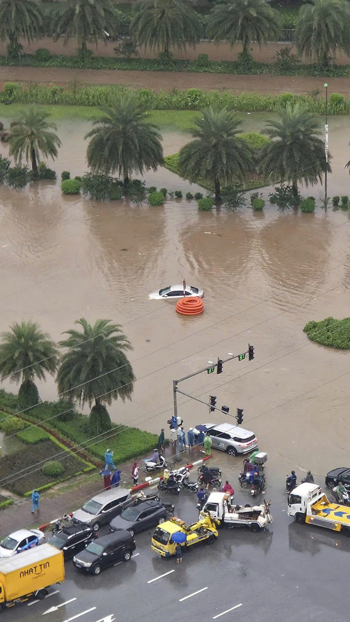 Đường Dương Đình Nghệ - Hà Nội. Ảnh: CK.