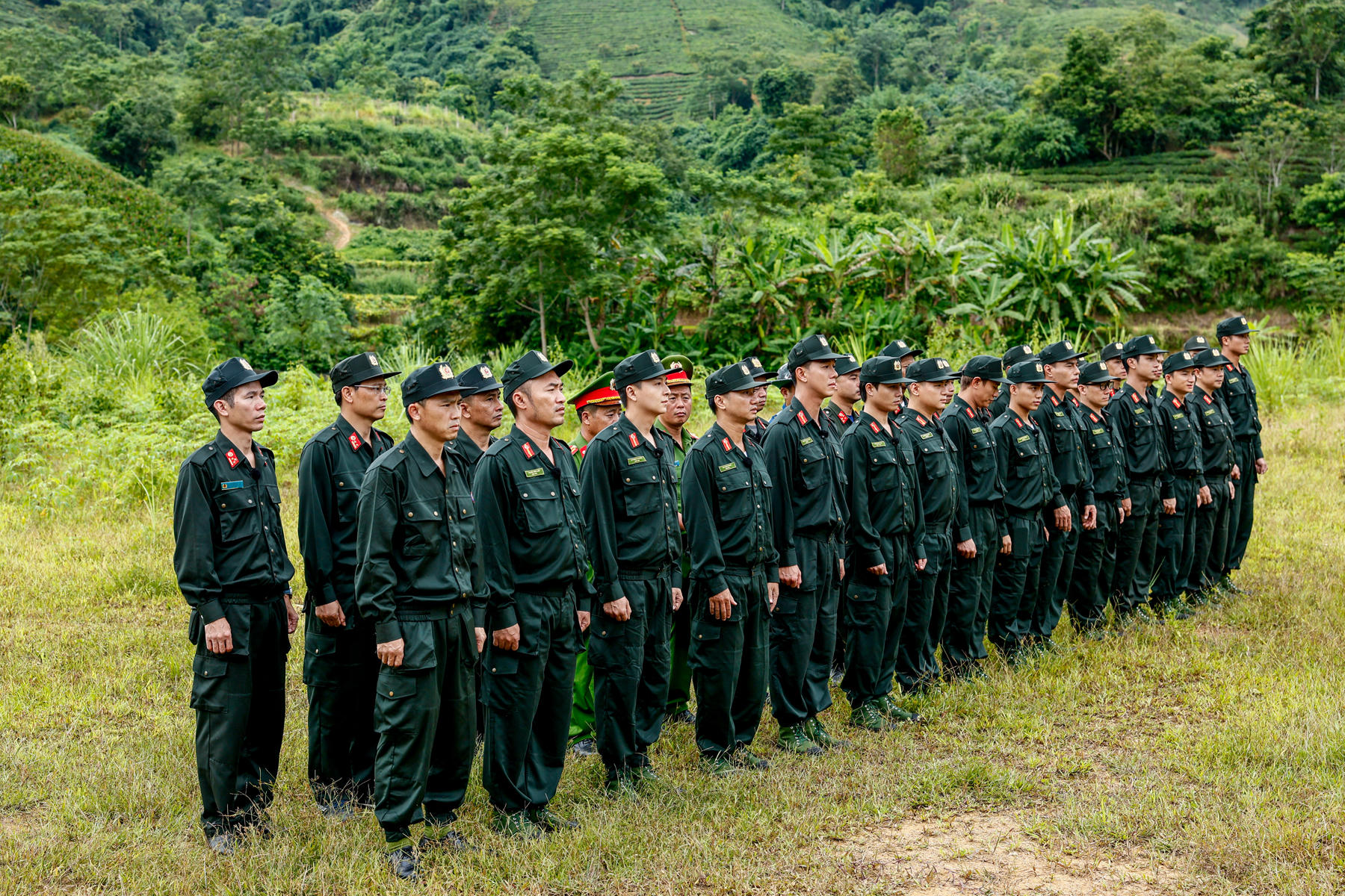 Các chiến sĩ quả cảm bước vào quá trình huấn luyện khắc nghiệt. Ảnh: H.A.