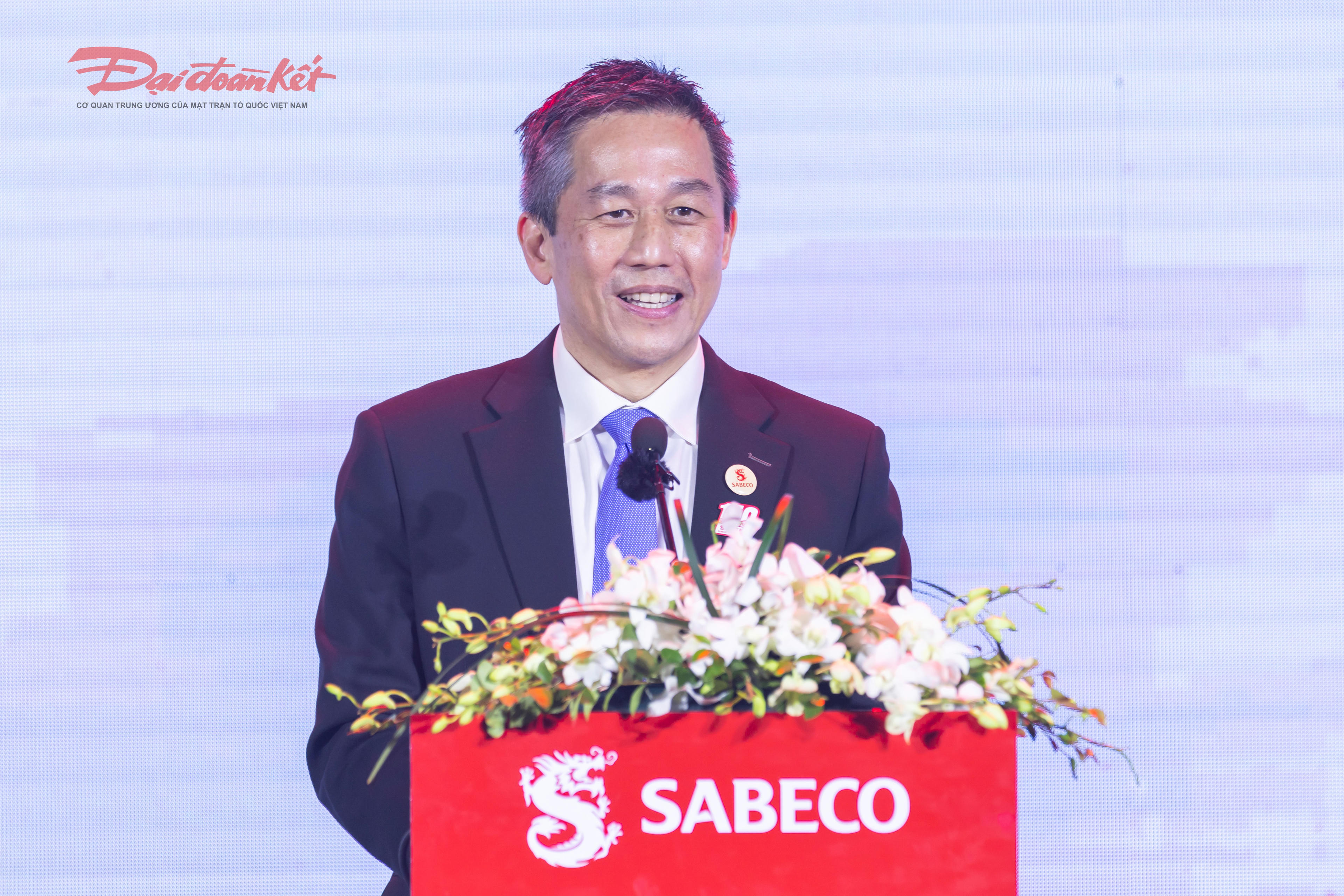 Ông Tan Teck Chuan Lester – Tổng Giám đốc SABECO phát biểu tại buổi lễ. Ảnh: Quang Vinh