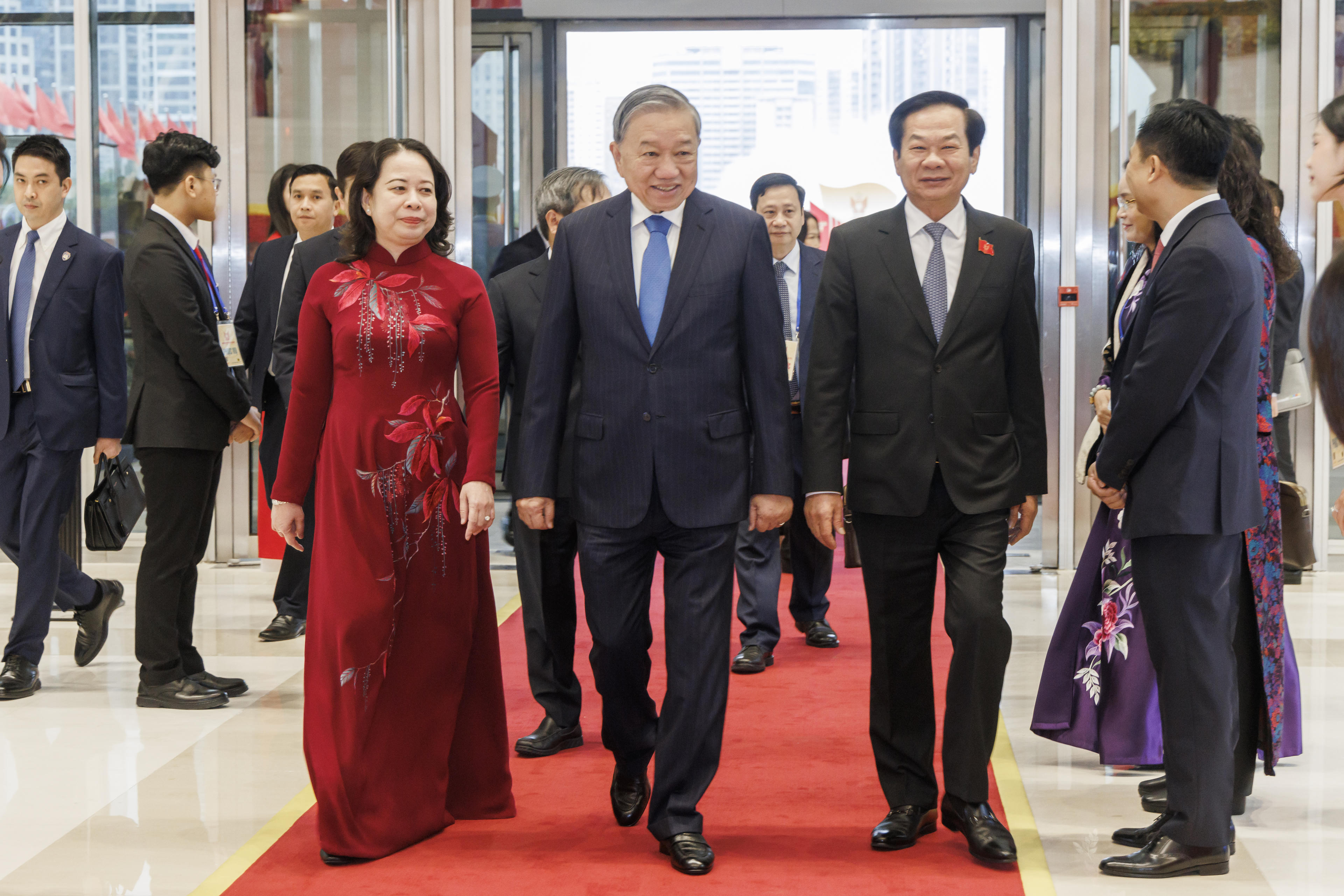 Tổng Bí thư Tô Lâm dự khai mạc Đại hội Thi đua yêu nước toàn quốc lần thứ XI. Ảnh: Quang Vinh