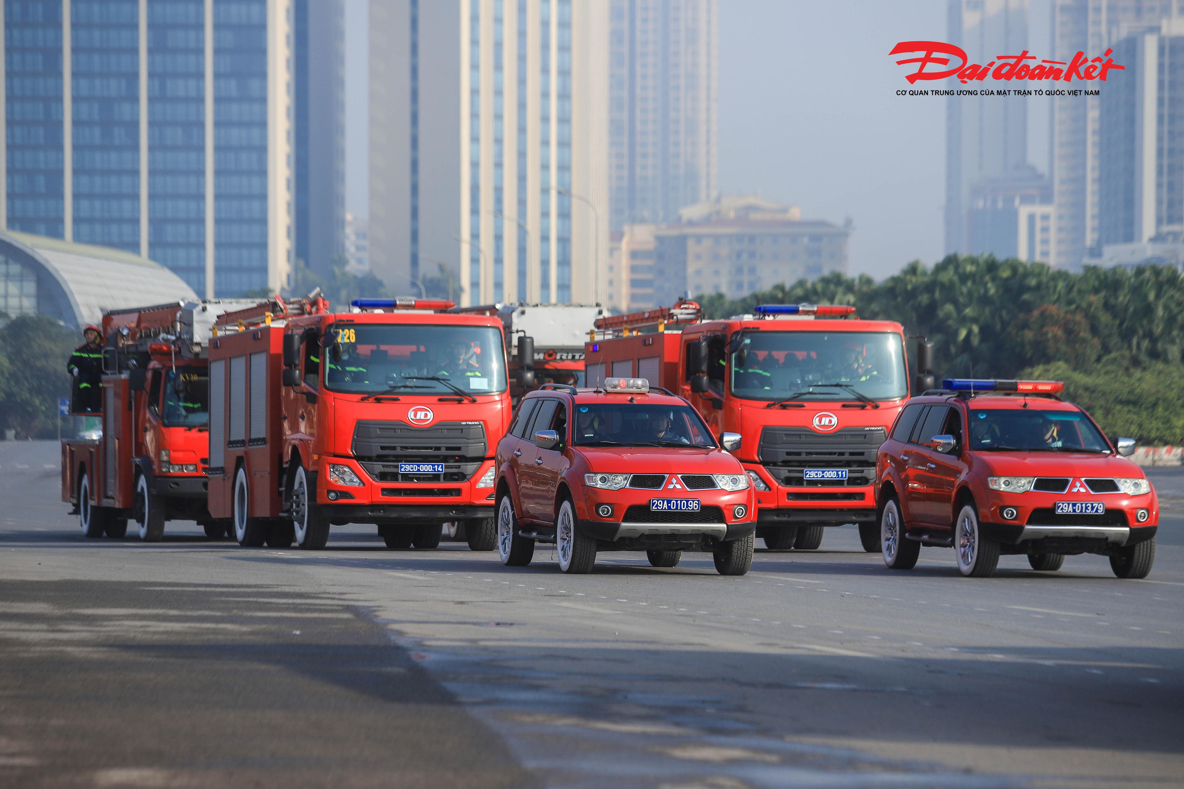 Lực lượng phòng cháy, chữa cháy và cứu nạn, cứu hộ, sẵn sàng ứng phó các tình huống khẩn cấp.