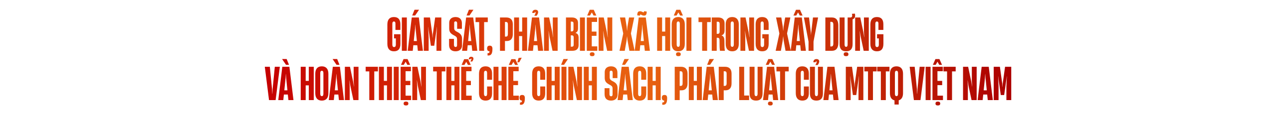Phát huy quyền làm chủ của Nhân dân trong tham gia xây dựng và hoàn thiện thể chế, tăng cường khối đại đoàn kết toàn dân tộc; phương hướng, giải pháp trong nhiệm kỳ Đại hội XIV của Đảng