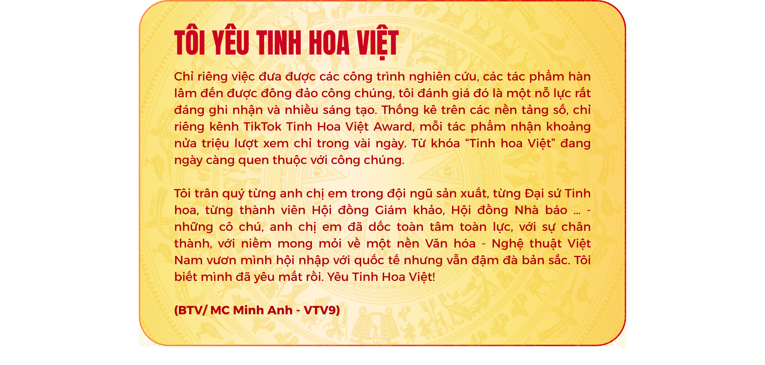 Giải thưởng Tinh Hoa Việt 2025: Gọi tên những giá trị Việt