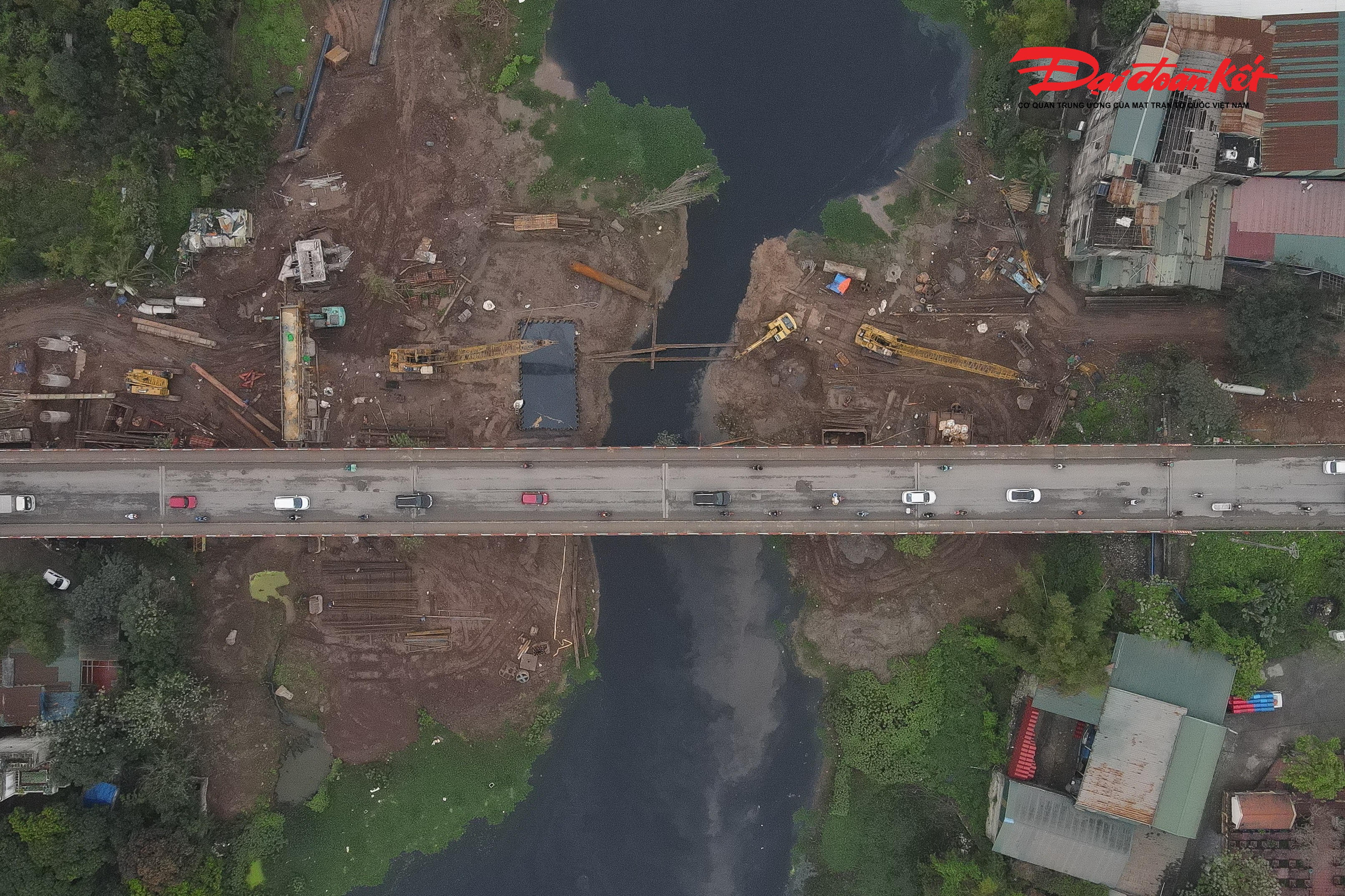 Cầu Mai Lĩnh đã đúc 36/238 phiến dầm và đang triển khai thi công cọc khoan nhồi. 