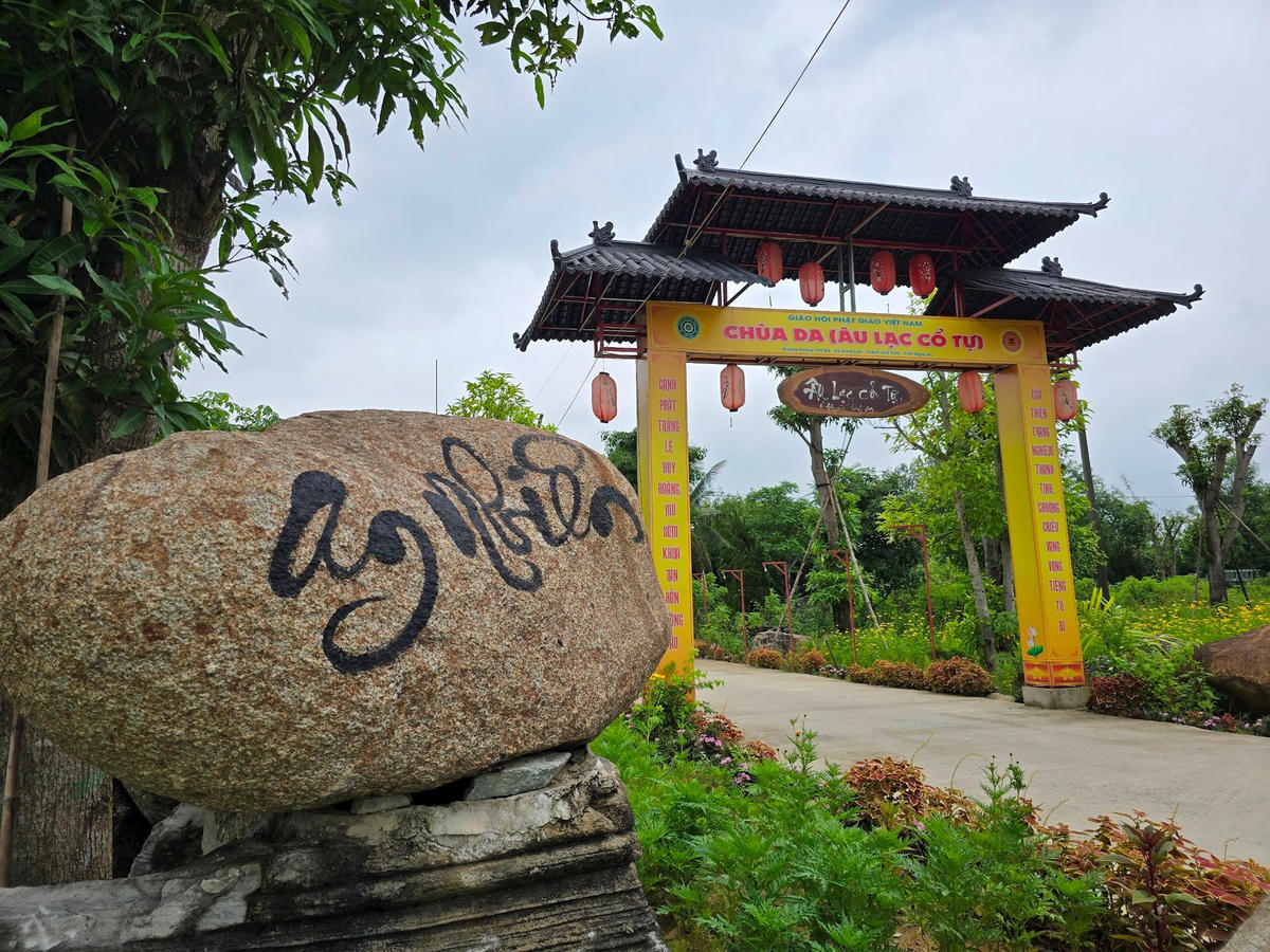 Chùa Da (Âu Lạc cổ tự) được xây dựng từ những năm 1889-1907. Ảnh: ĐB.