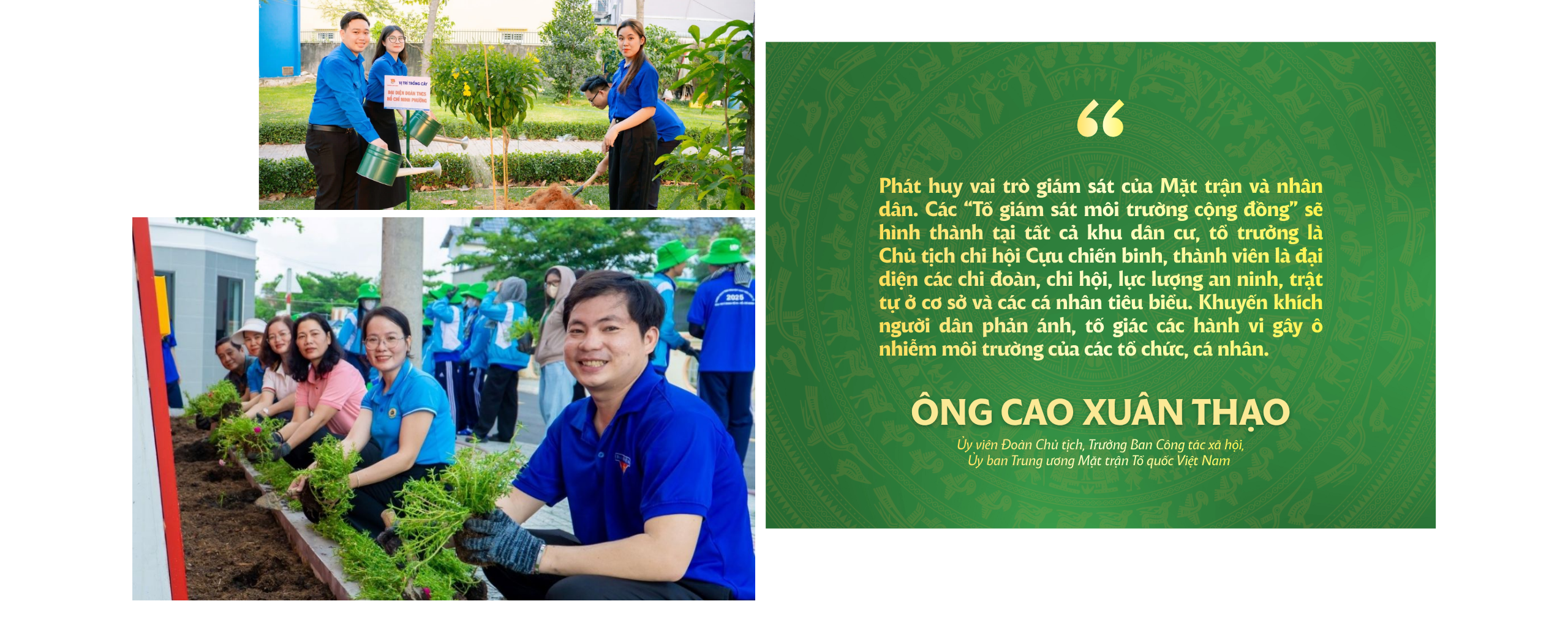 Để phong trào bảo vệ môi trường lan tỏa rộng khắp trong nhiệm kỳ mới