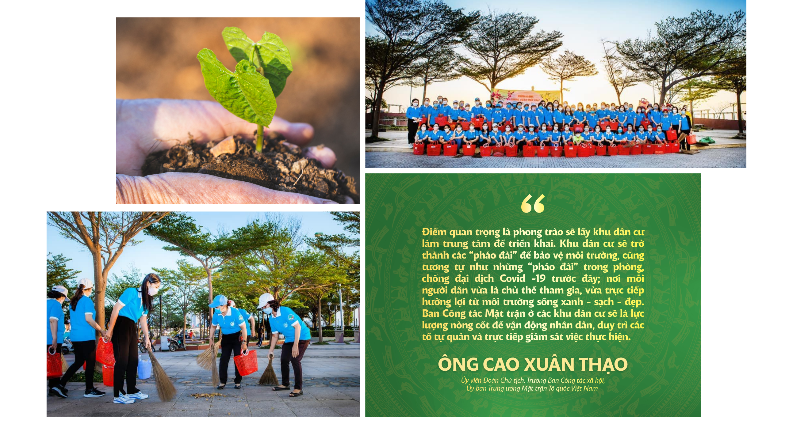 Để phong trào bảo vệ môi trường lan tỏa rộng khắp trong nhiệm kỳ mới