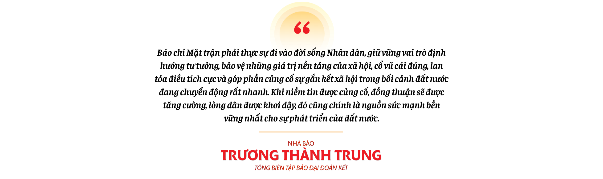Báo chí Mặt trận phải trở thành ngọn cờ quy tụ lòng dân và lan tỏa khát vọng phát triển đất nước