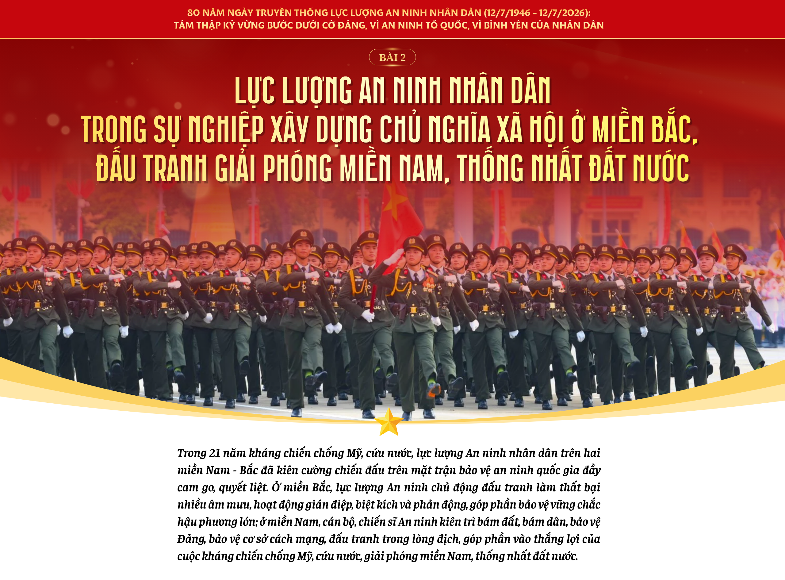 Bài 2: Lực lượng An ninh nhân dân trong sự nghiệp xây dựng chủ nghĩa xã hội ở miền Bắc, đấu tranh giải phóng miền Nam, thống nhất đất nước