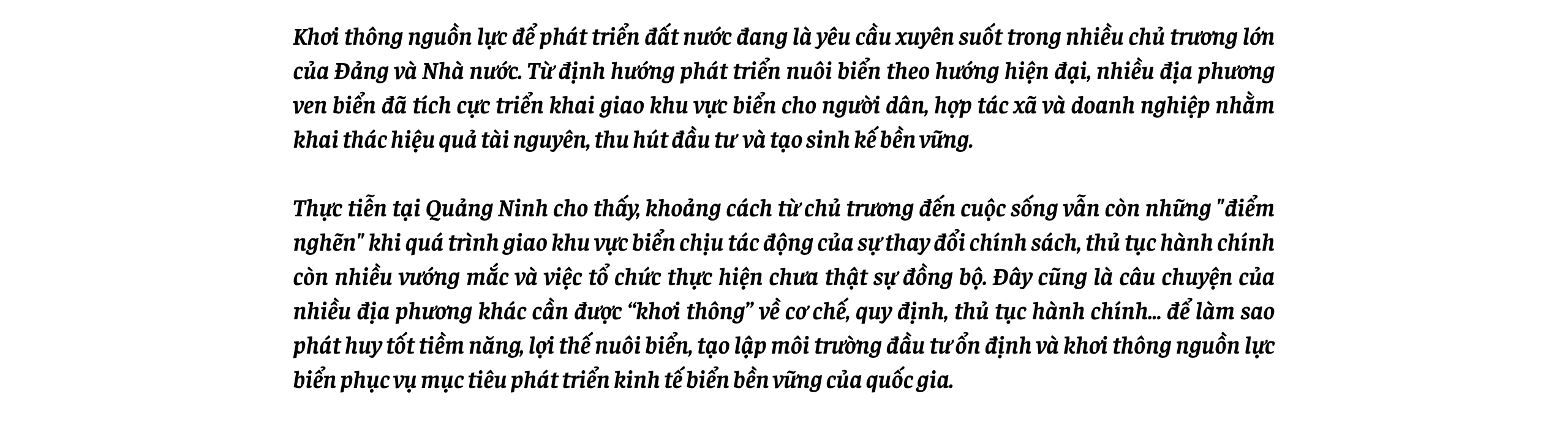 Bài 1: 45.000ha mặt biển và "khoảng trống" cần lấp đầy
