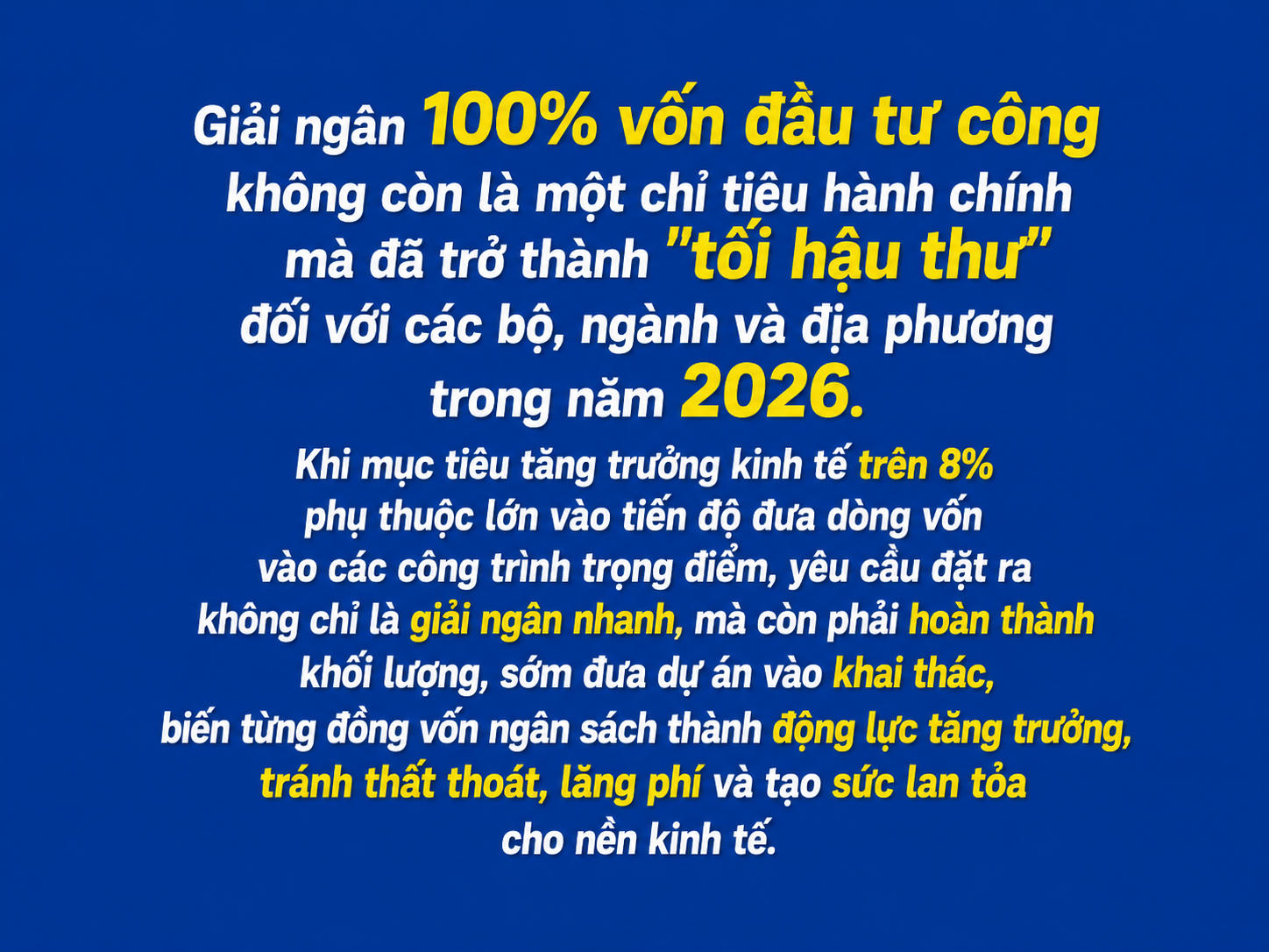Bài 2: Tối hậu thư giải ngân vốn đầu tư công