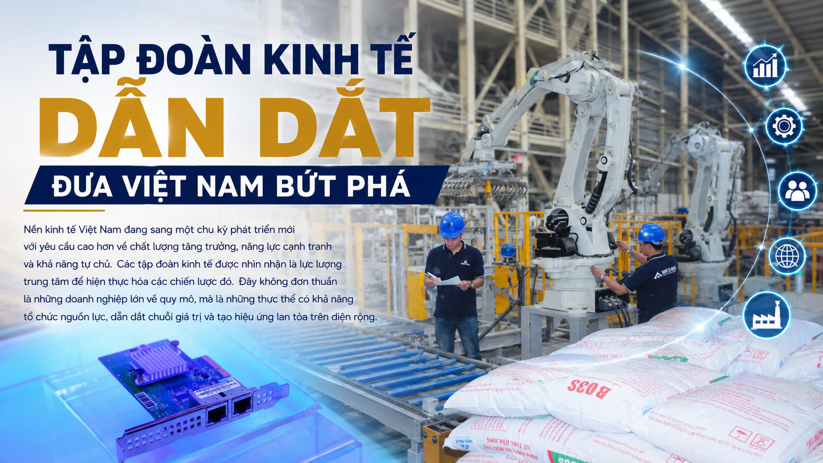 Tập đoàn kinh tế dẫn dắt đưa Việt Nam bứt phá