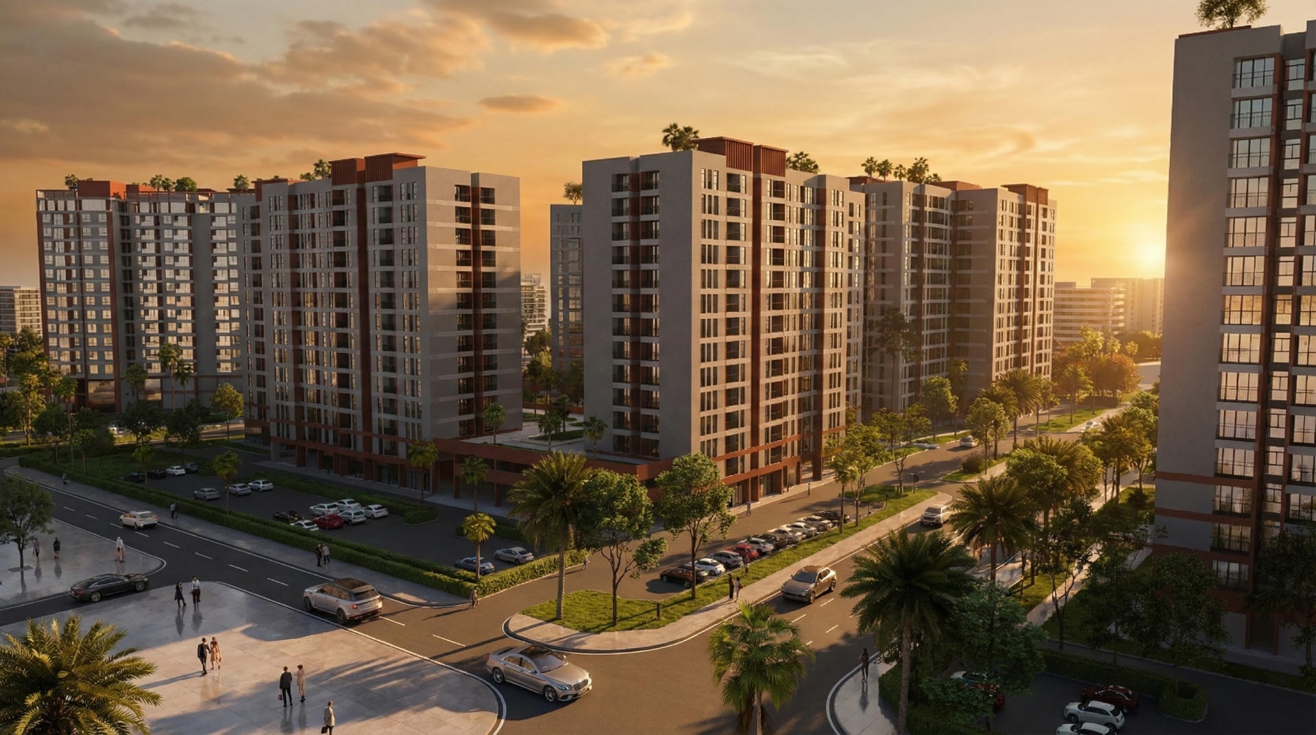 Phối cảnh Dự án NƠXH của Công ty TNHH Phúc Đạt Hà Tĩnh.