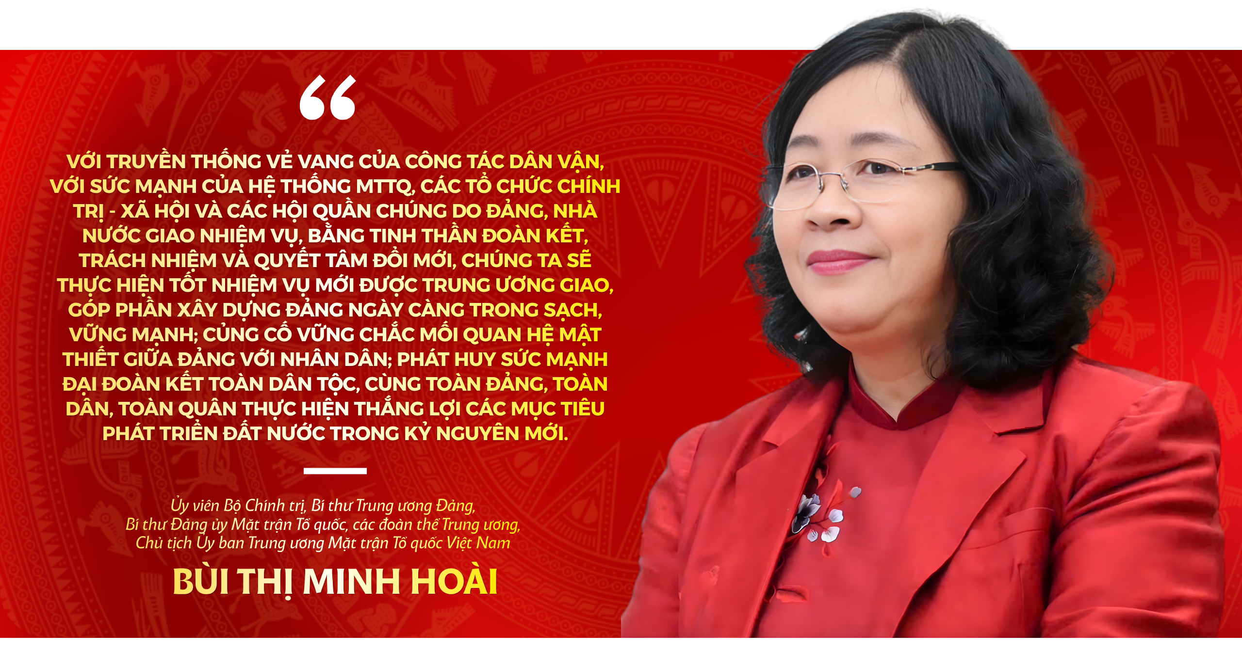 Phát huy truyền thống vẻ vang, đổi mới công tác dân vận, củng cố vững chắc khối đại đoàn kết toàn dân tộc trong kỷ nguyên mới