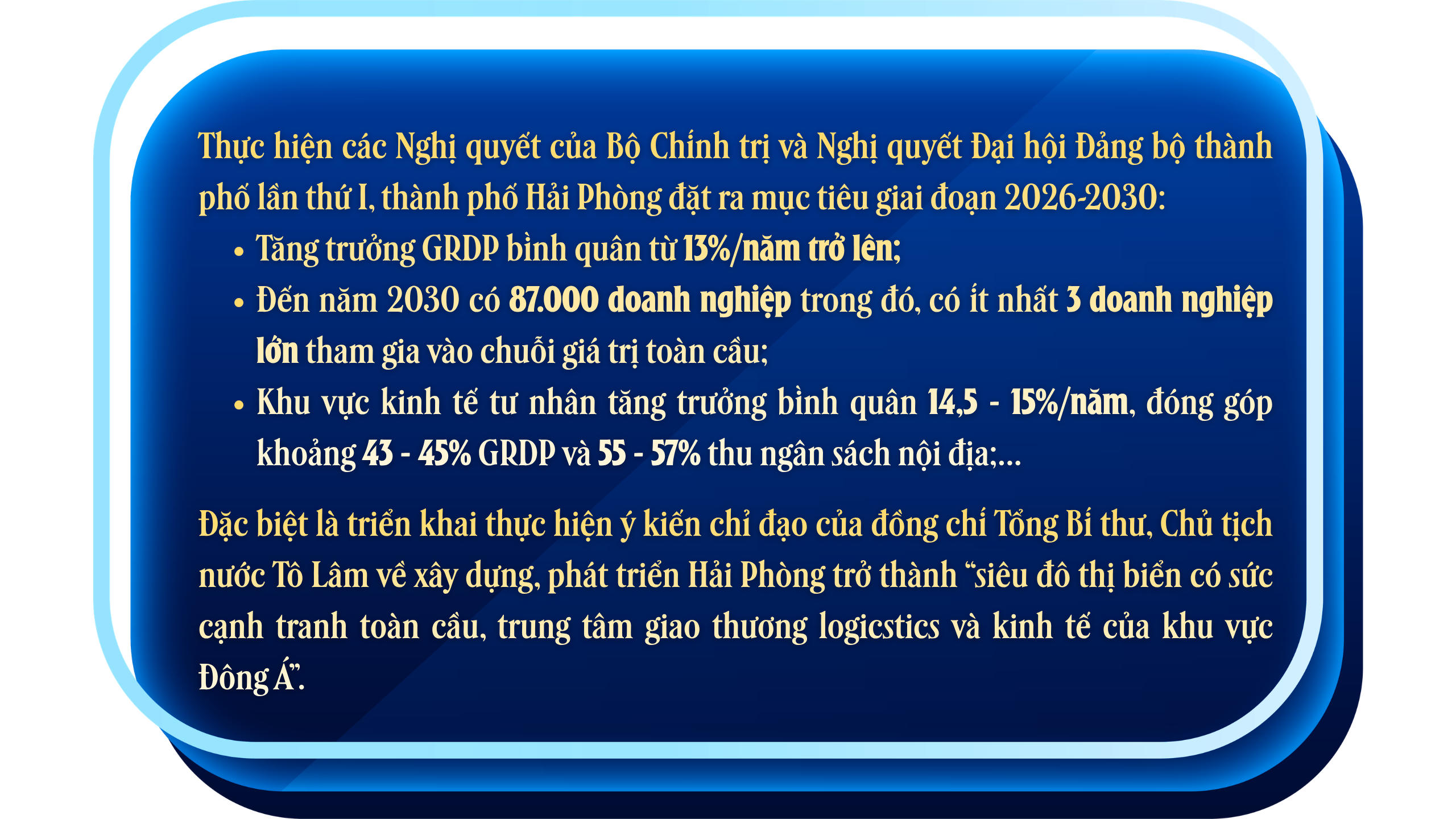 Hải Phòng khẳng định vị thế cực tăng trưởng hàng đầu quốc gia - Bài 1: ‘Phép thử’ 13%