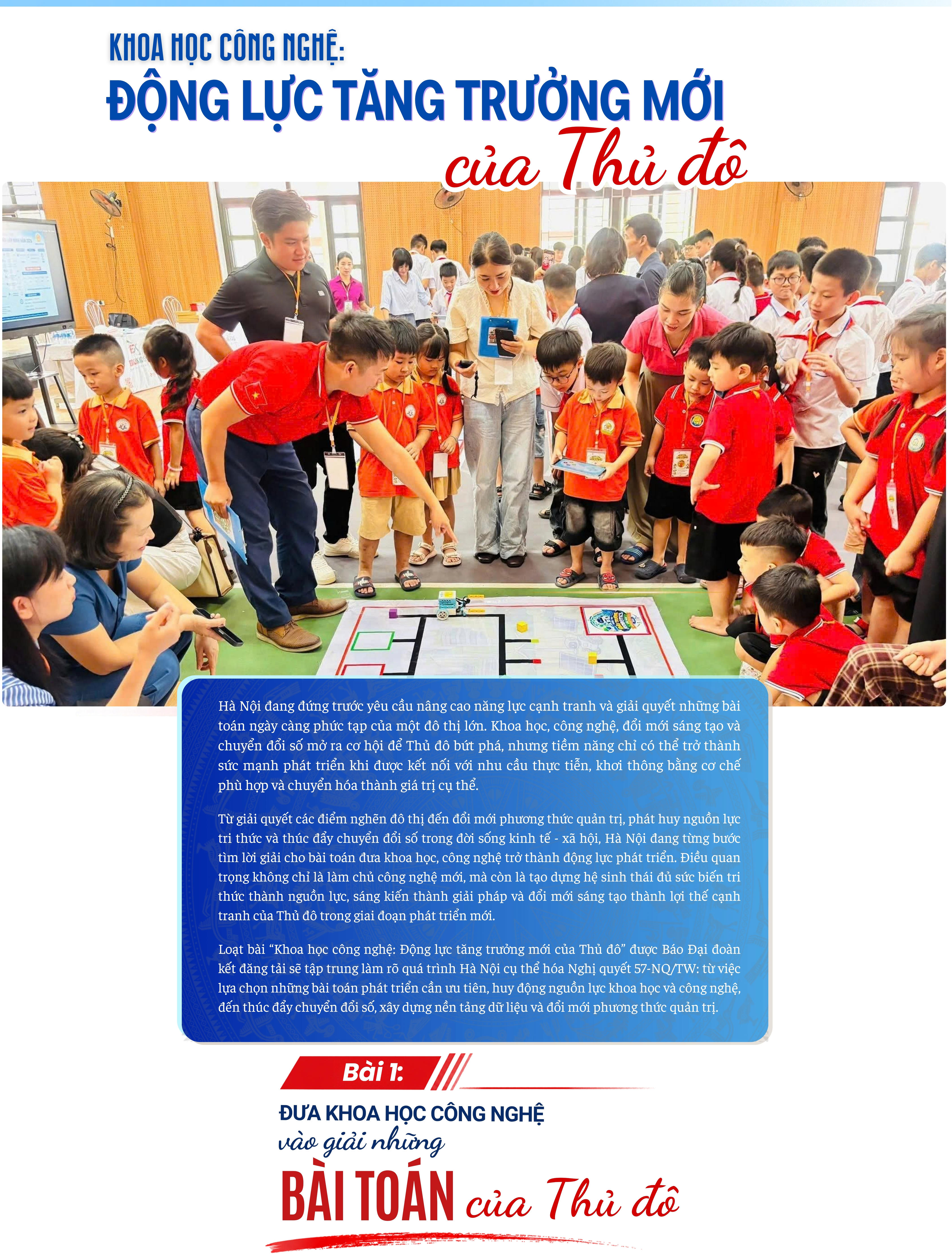 Bài 1: Đưa khoa học, công nghệ vào giải những bài toán của Thủ đô